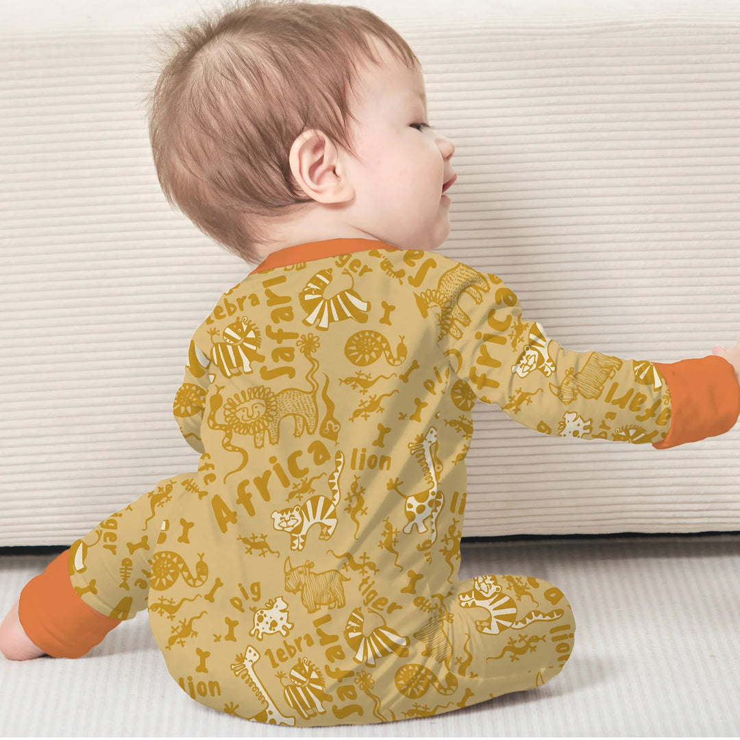 Handdrawn African Animals Bamboo Convertible Zippy