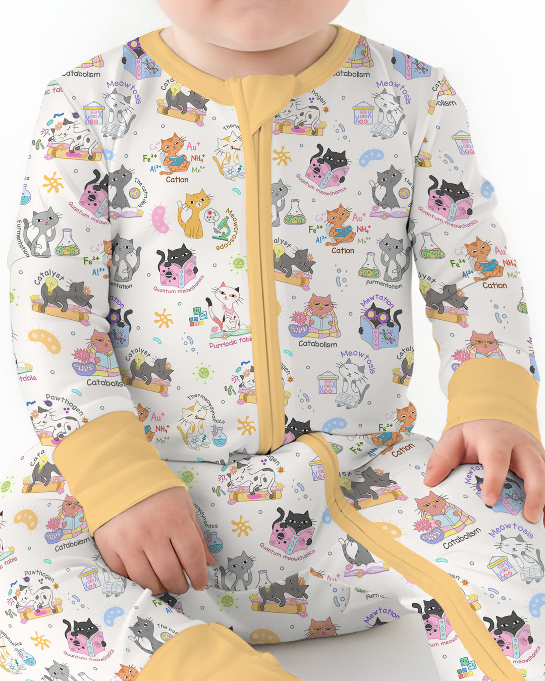 Funny Cat Love Scientist Bamboo Convertible Zippy