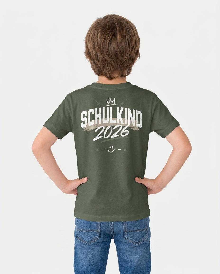 Custom Name First Day of School 2026 Bamboo Crewneck T-Shirt