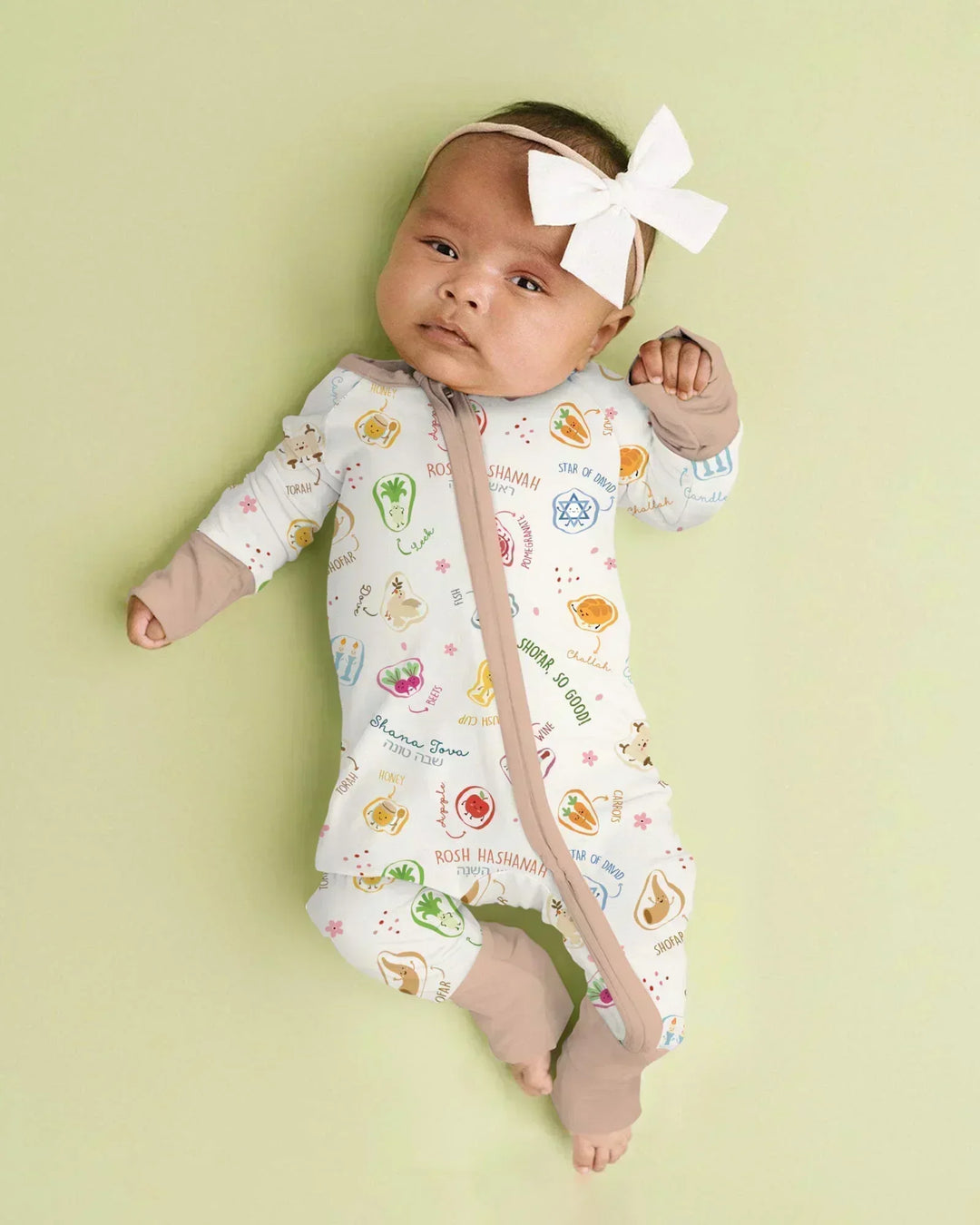 Happy Rosh Hashanah Bamboo Convertible Zippy