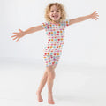 Sweet Hearts Bamboo Two Piece Short Sleeve Shorts Pajama Set