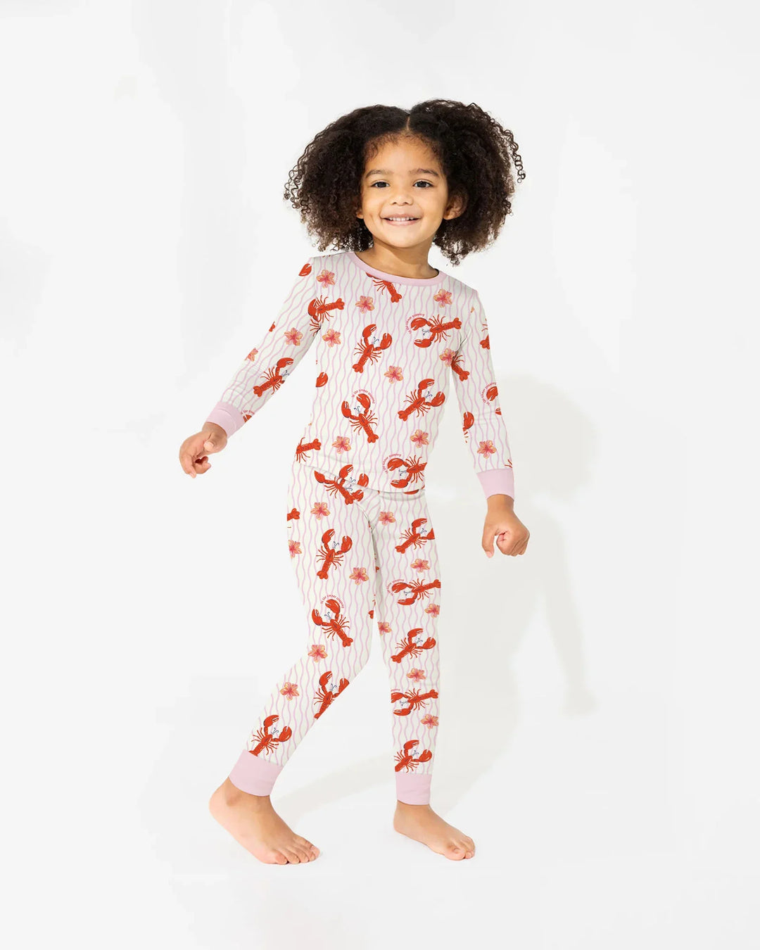 Crawfish Pinch Bamboo Two Piece Long Sleeve Pajama Set