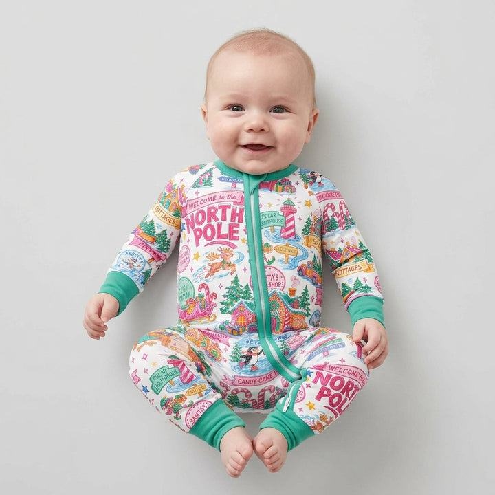 Retro North Pole Bamboo Convertible Zippy
