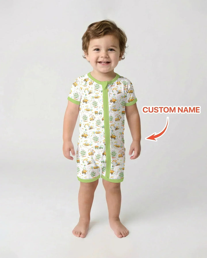 Happy Easter God Says I Am Custom Name Bamboo Shorty Zippy