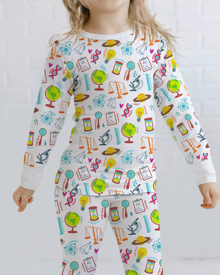 Template Bamboo Two Piece Long Sleeve Pyjamas Set