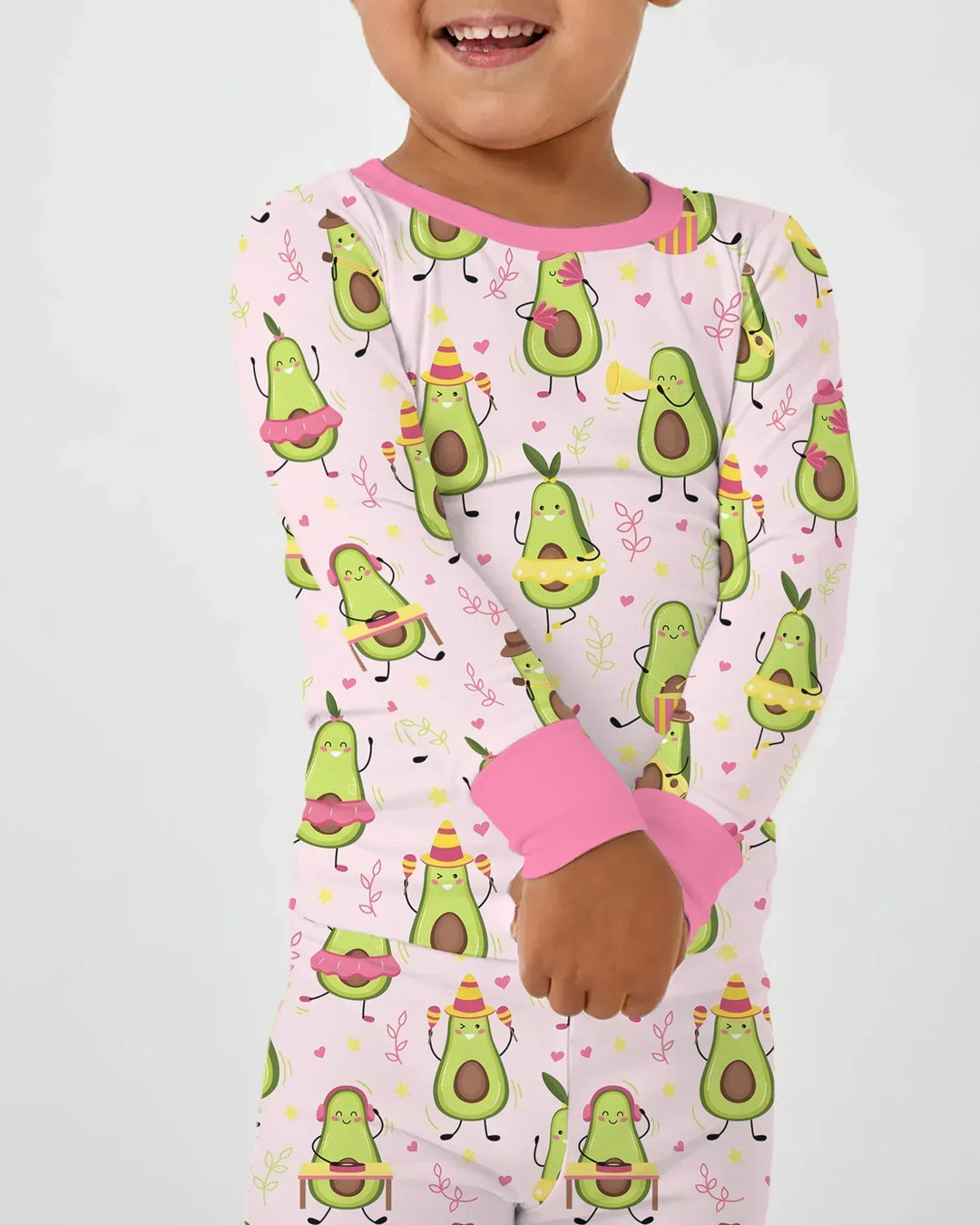 Avocado Fiesta Bamboo Two Piece Long Sleeve Pajama Set
