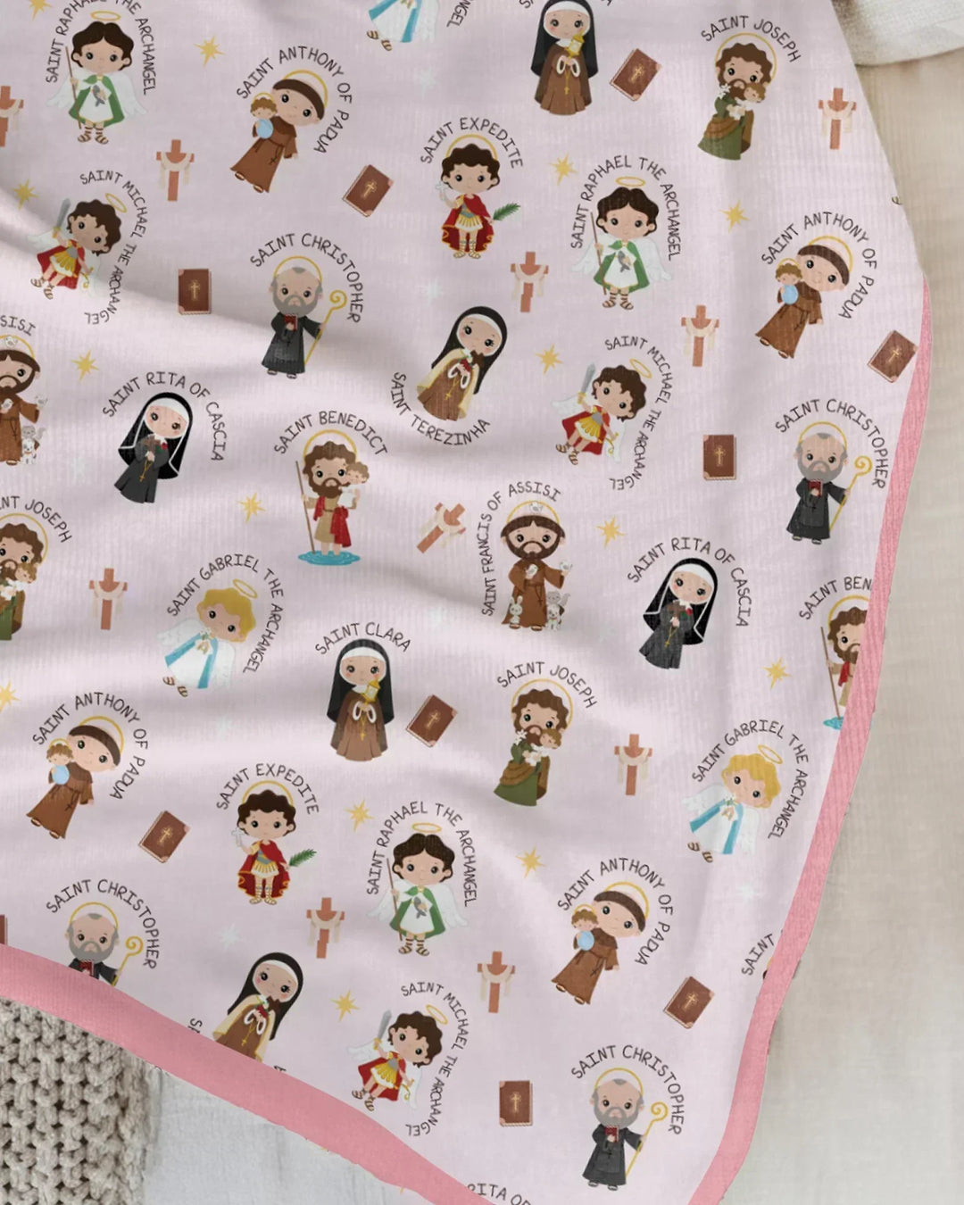 Saints in the Clouds Bamboo Blanket