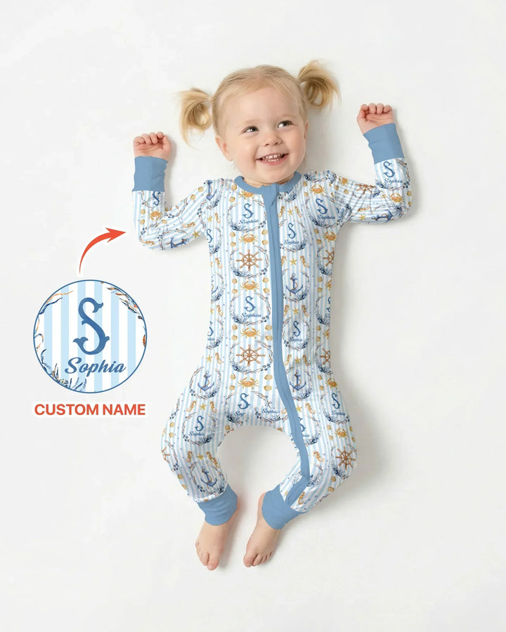 Bon Voyage Custom Name Bamboo Convertible Zippy