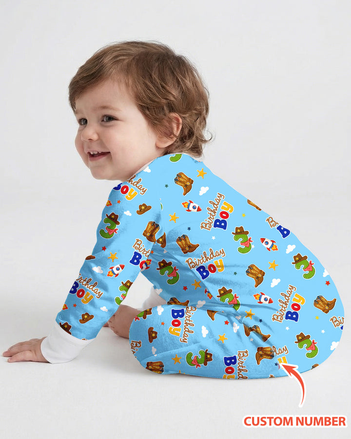 Custom Birthday Western Boy Bamboo Convertible Zippy