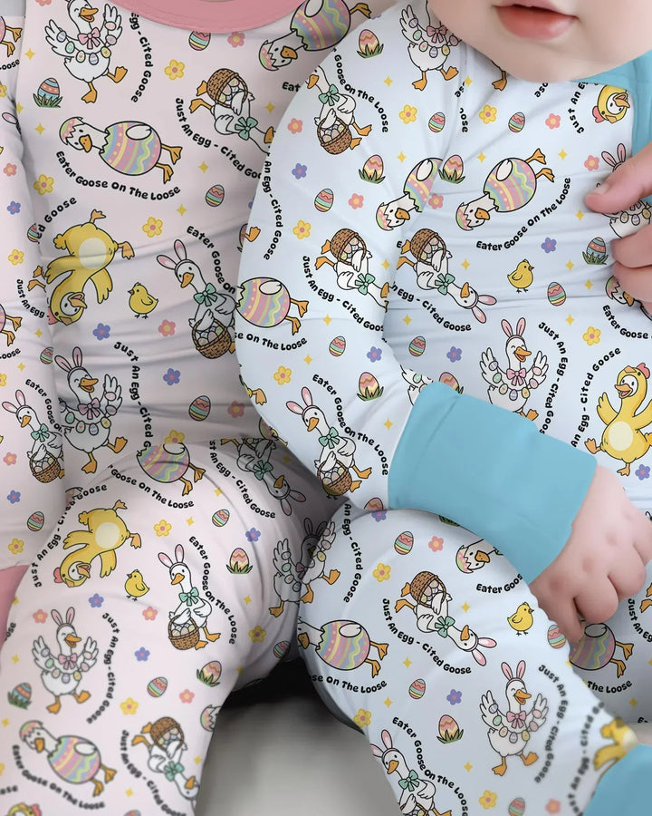 Easter Goose Family Matching Bamboo Convertible Zippy