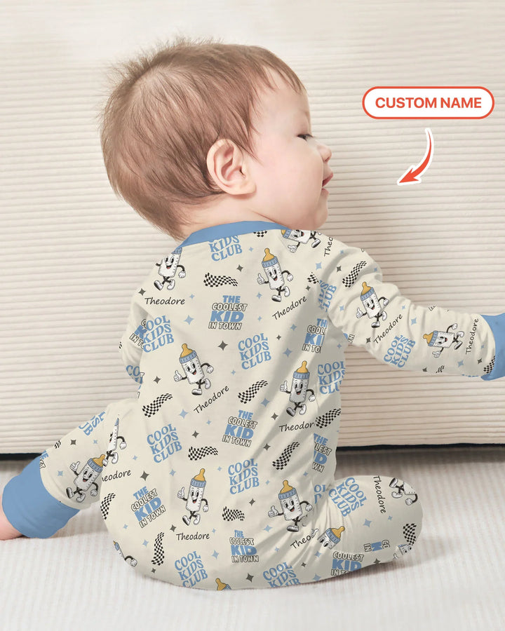 Custom Name Cool Club Daddy & Me Matching Bamboo Convertible Zippy