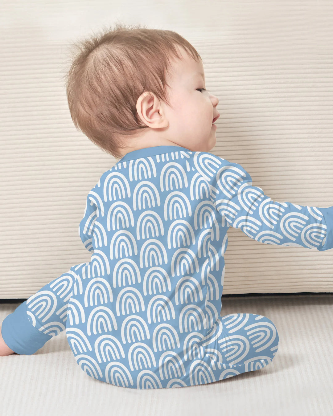 Sky Blue Rainbows Bamboo Convertible Zippy