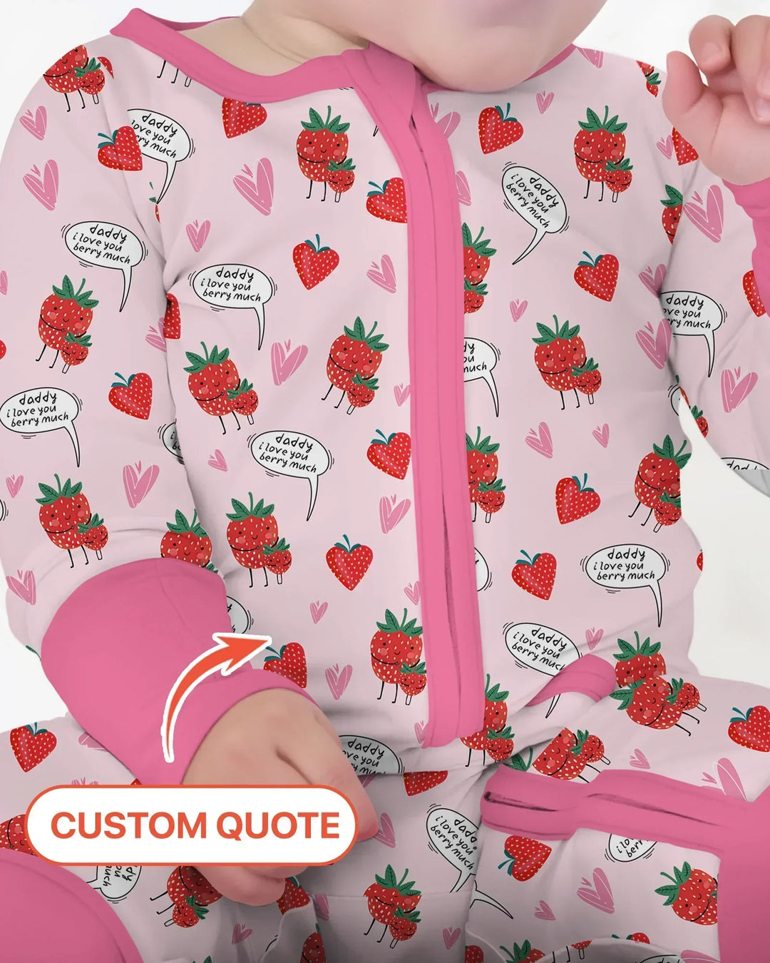 I love you berry much Bamboo Convertible Zippy