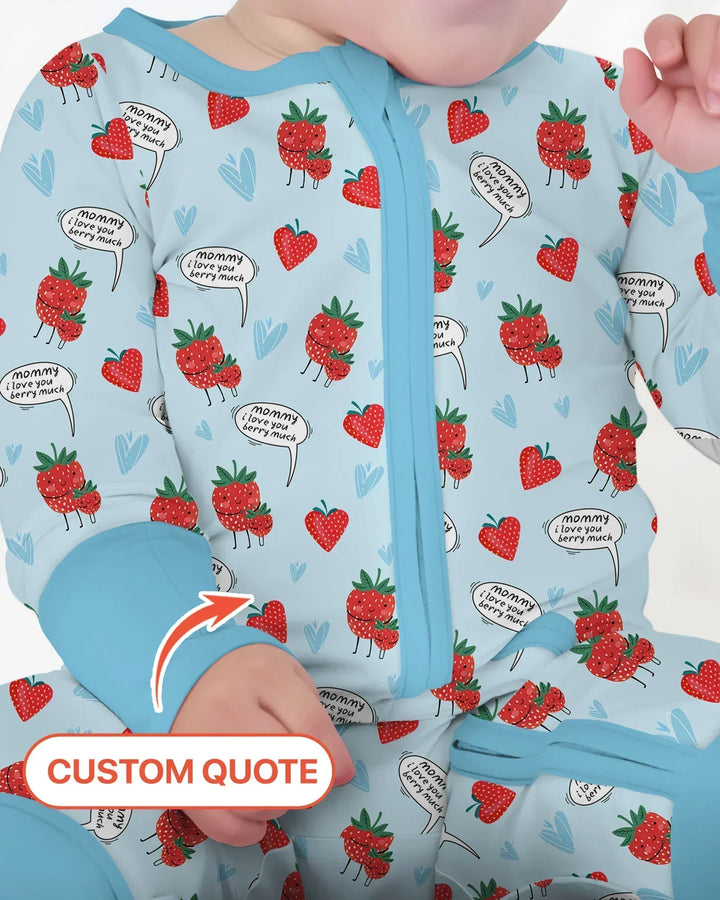 I love you berry much Bamboo Convertible Zippy