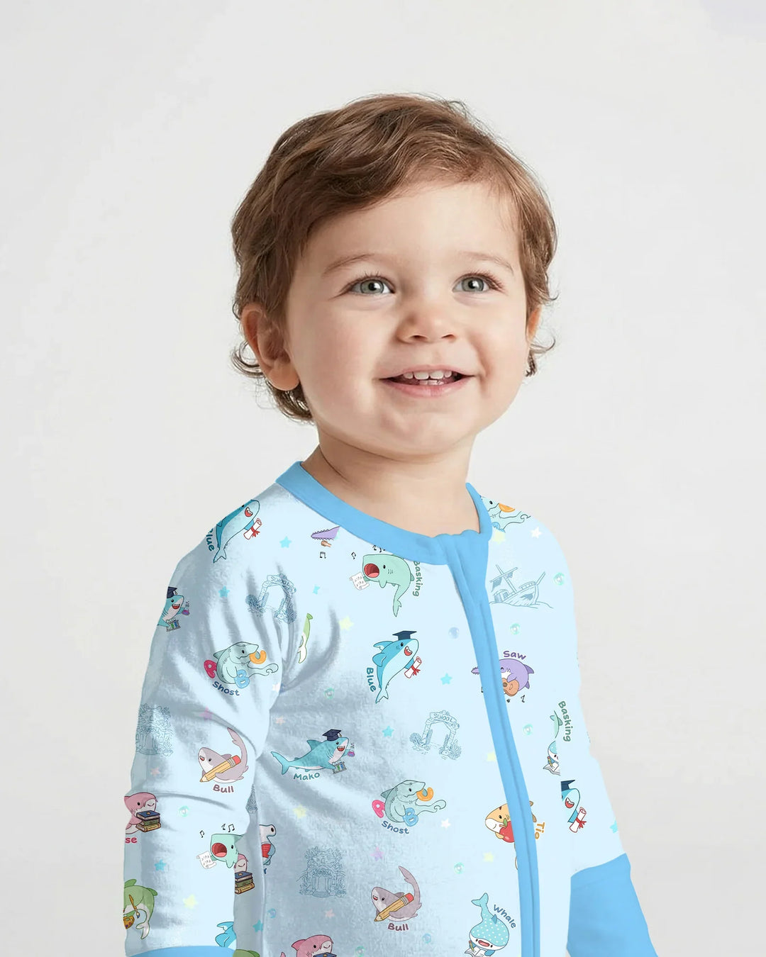 Shark School Bamboo Convertible Zippy