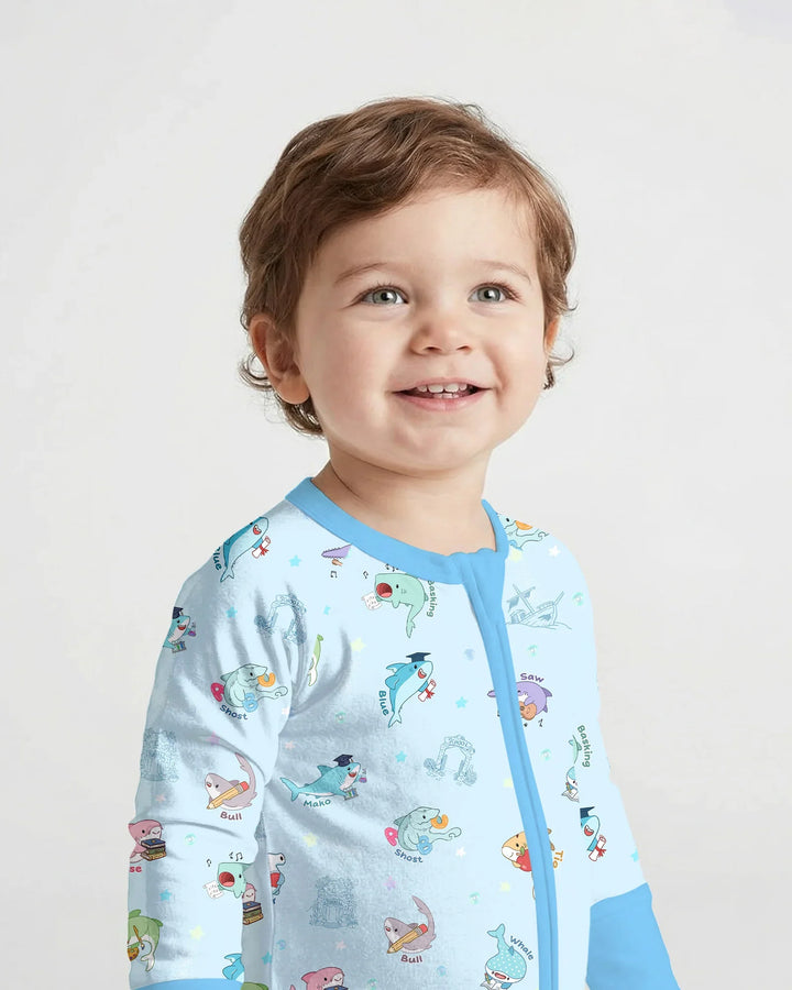 Shark School Bamboo Convertible Zippy