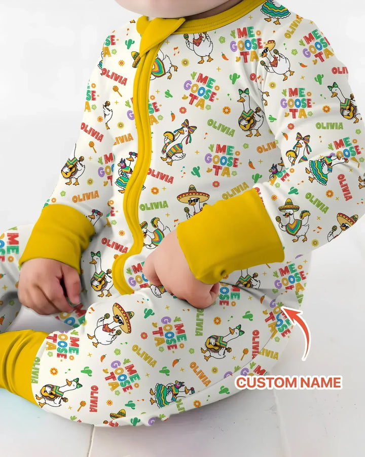 Custom name Me Goose-ta Bamboo Convertible Zippy