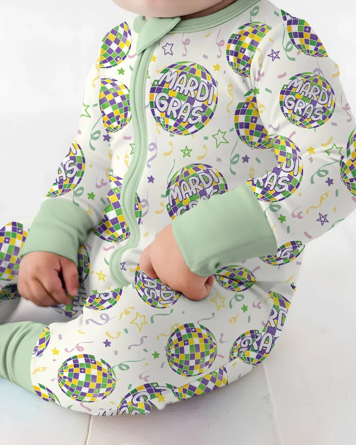 Mardi Gras Disco Ball Bamboo Convertible Zippy