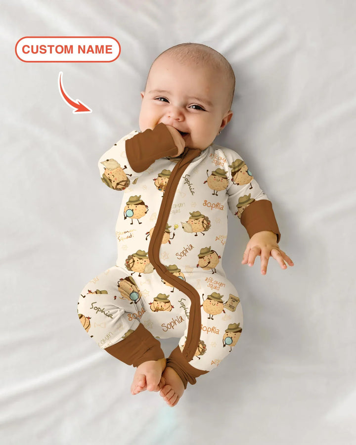 Custom Name Passover Afikoman Bamboo Convertible Zippy