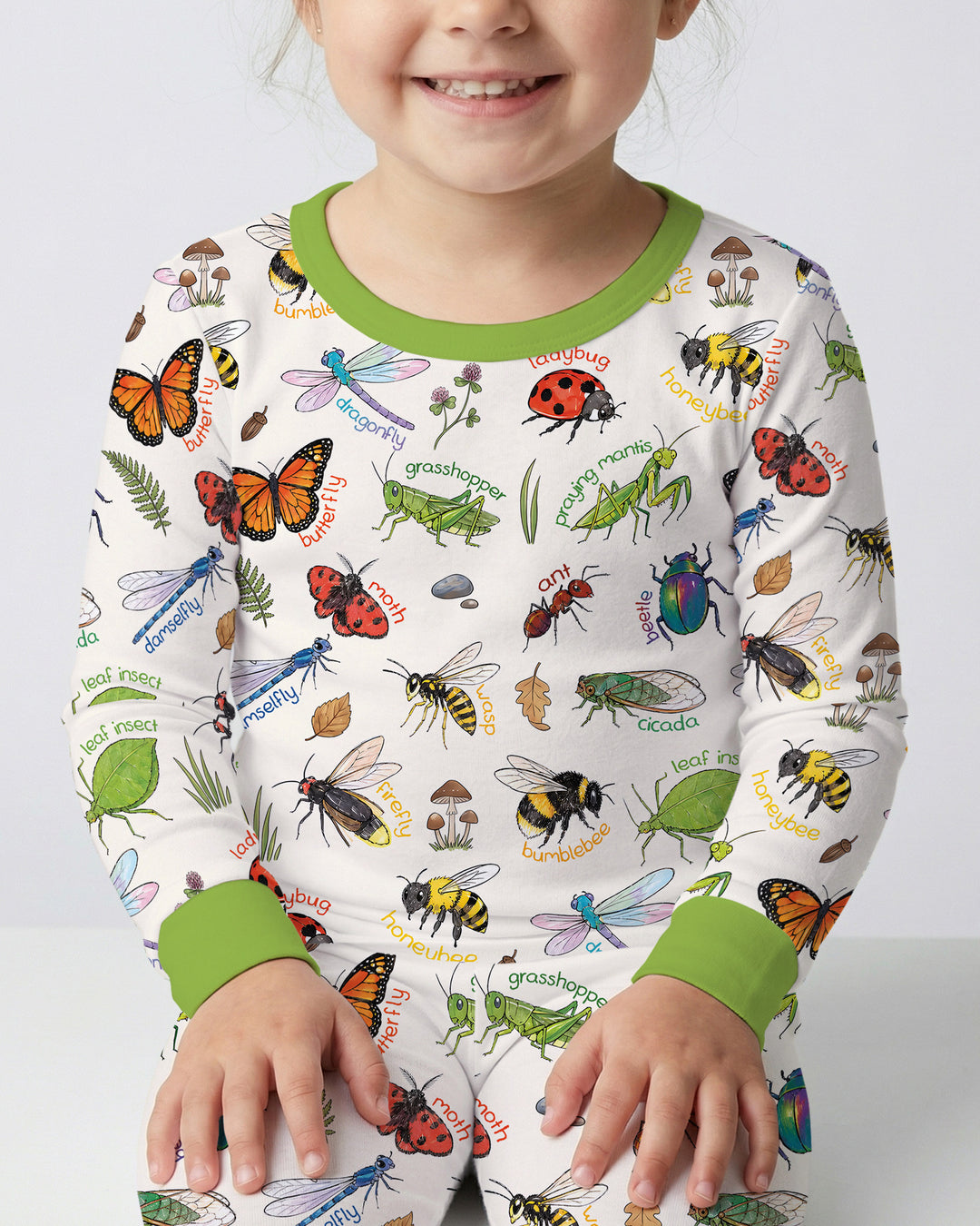 Template Bamboo Two Piece Long Sleeve Pyjamas Set