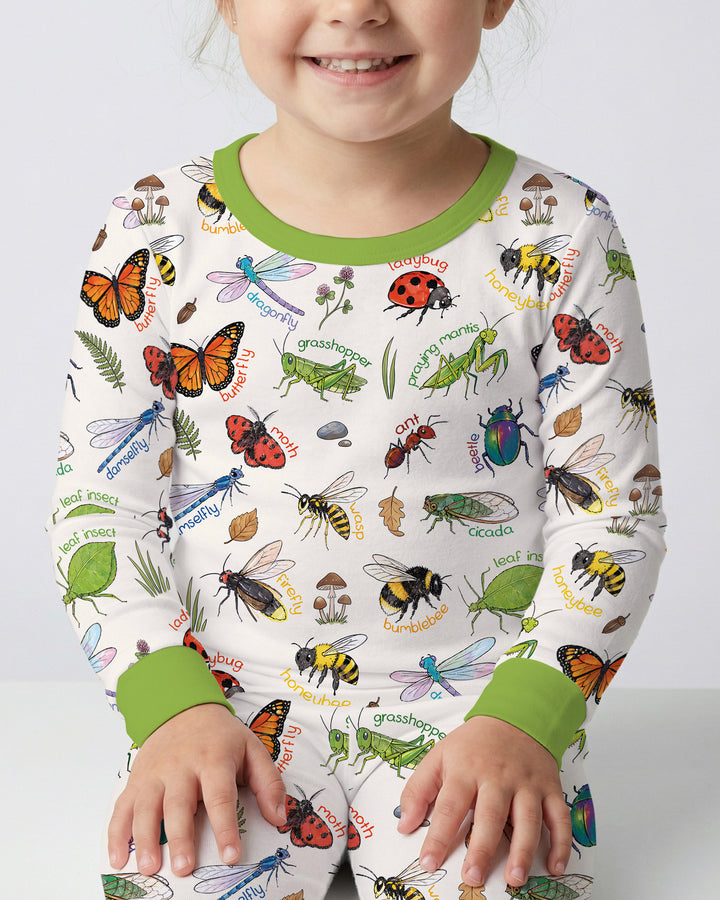 Template Bamboo Two Piece Long Sleeve Pyjamas Set