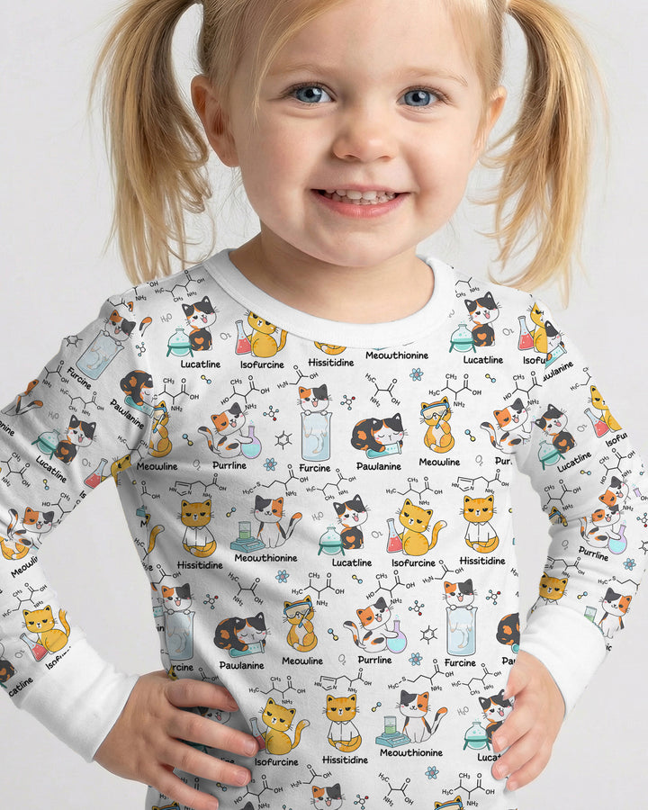 Biochemistry Cat Bamboo Two Piece Long Sleeve Pajama Set