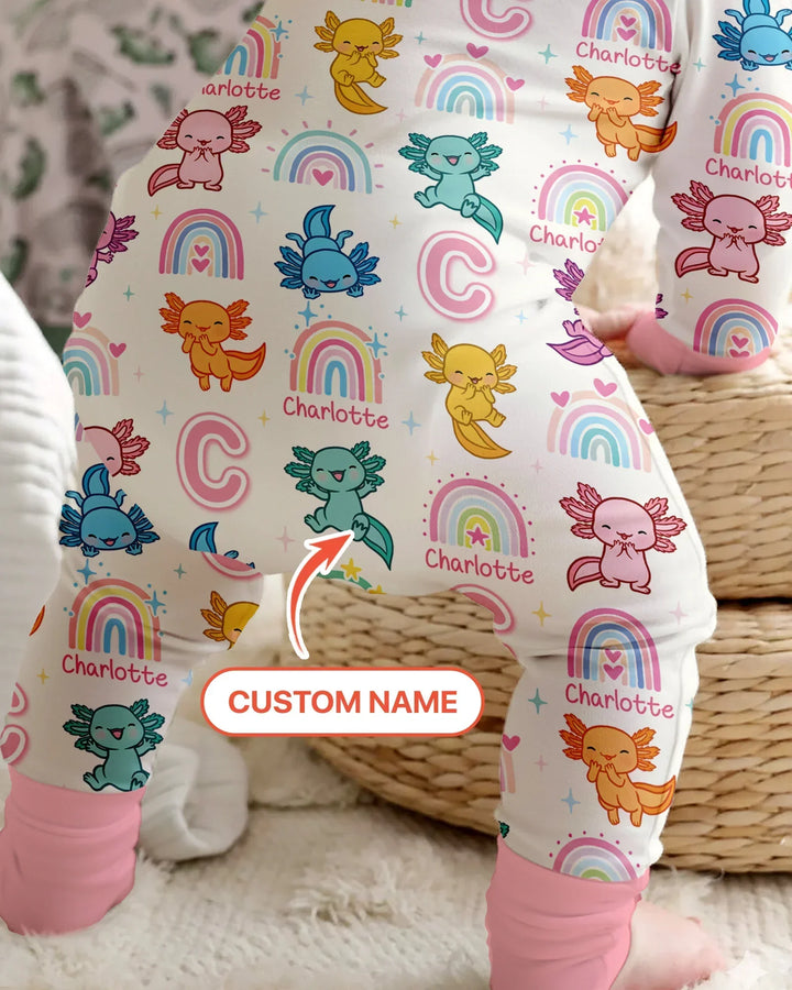 Axololt Custom Name Bamboo Convertible Zippy