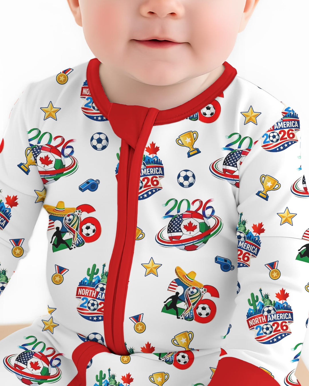 World Soccer North America 2026 Family Matching Bamboo Convertible Zippy