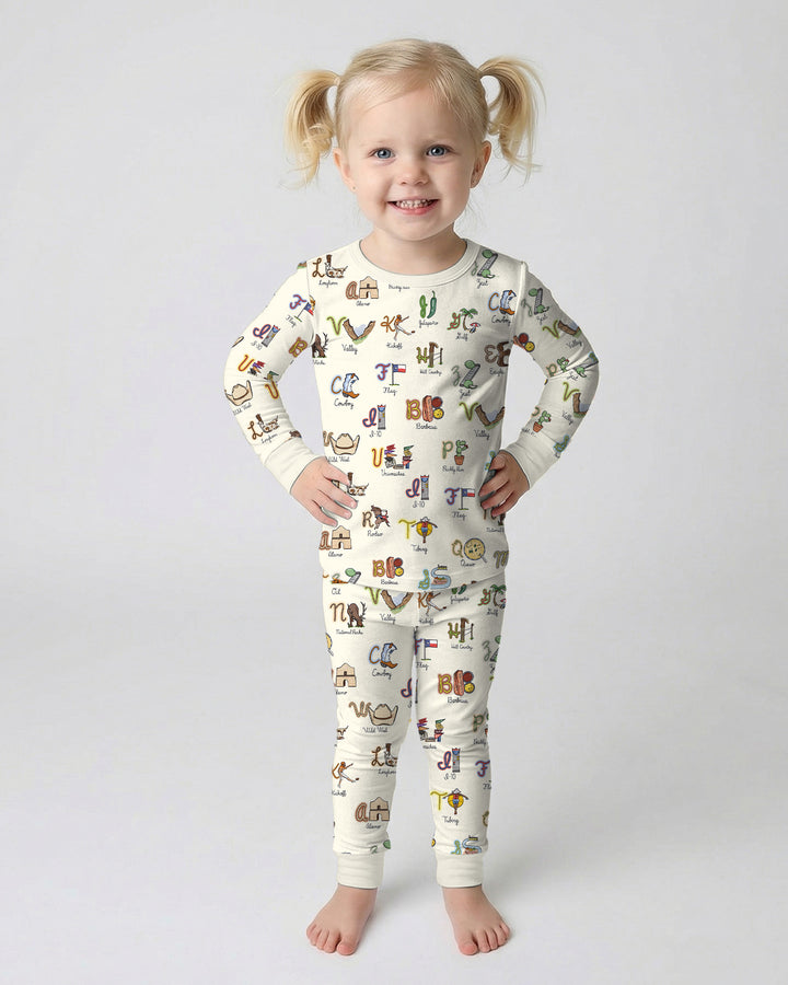 Template Bamboo Two Piece Long Sleeve Pyjamas Set
