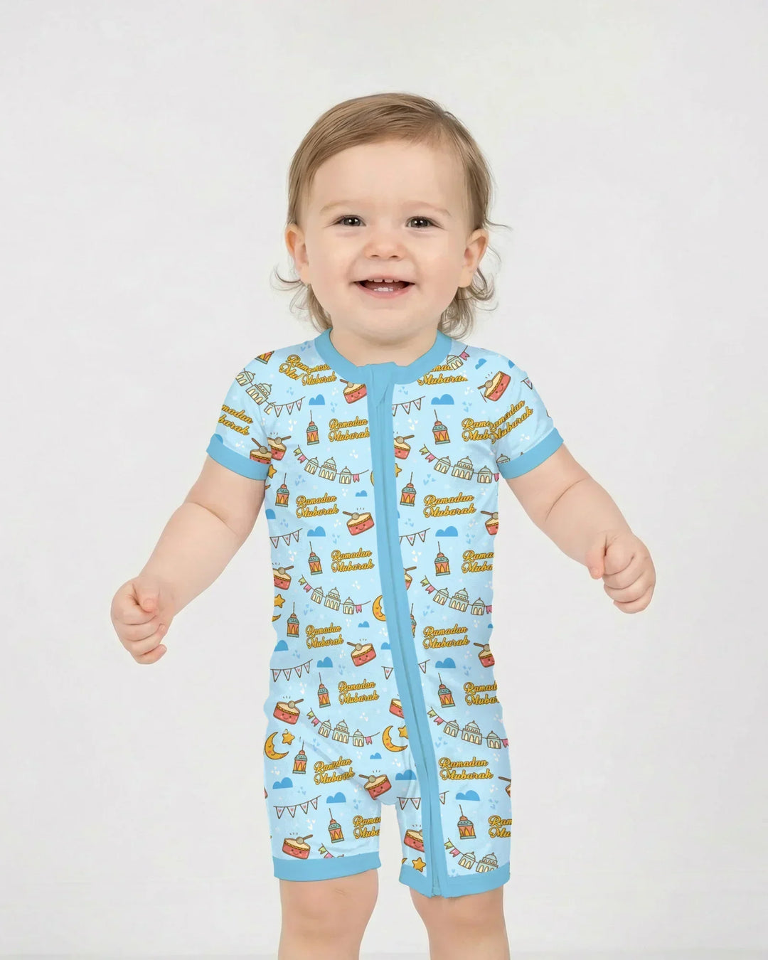 Ramadan Mubarak Bamboo Shorty Zippy
