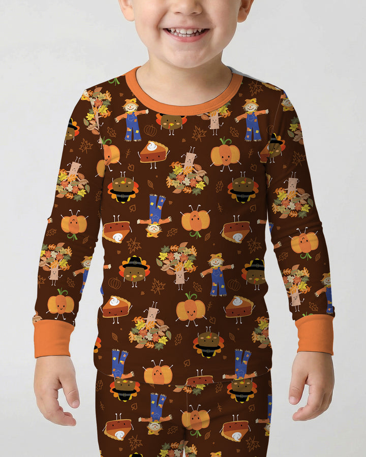Template Bamboo Two Piece Long Sleeve Pyjamas Set
