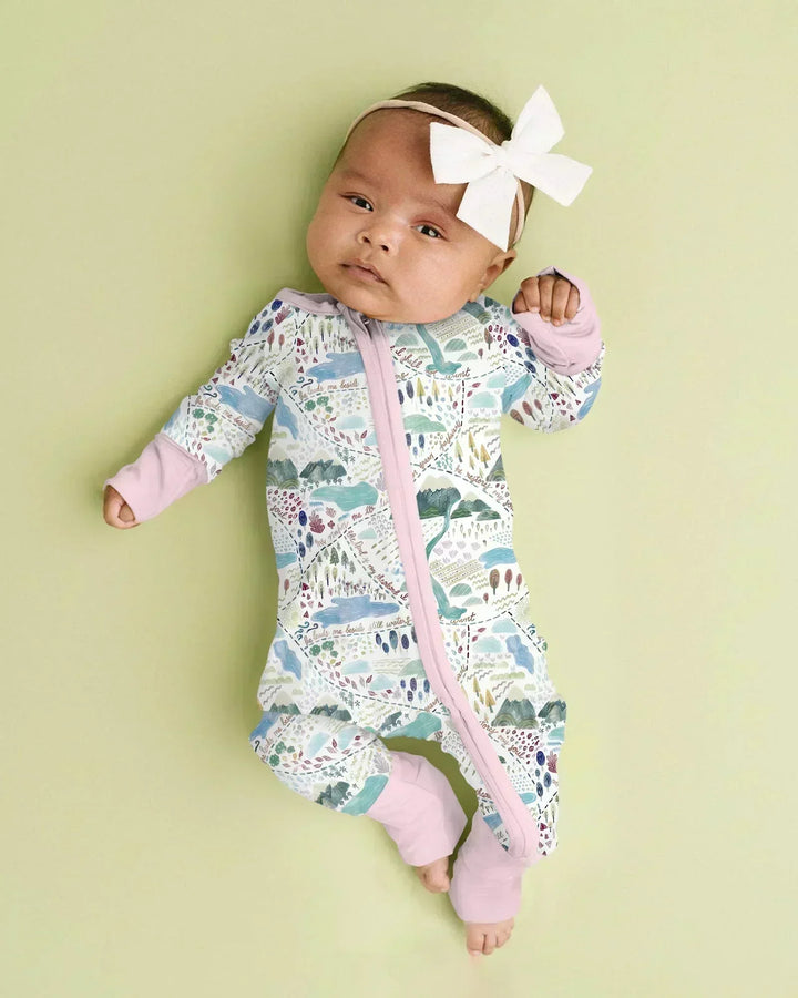 Whimsical Psalms 23 Map Bamboo Convertible Zippy