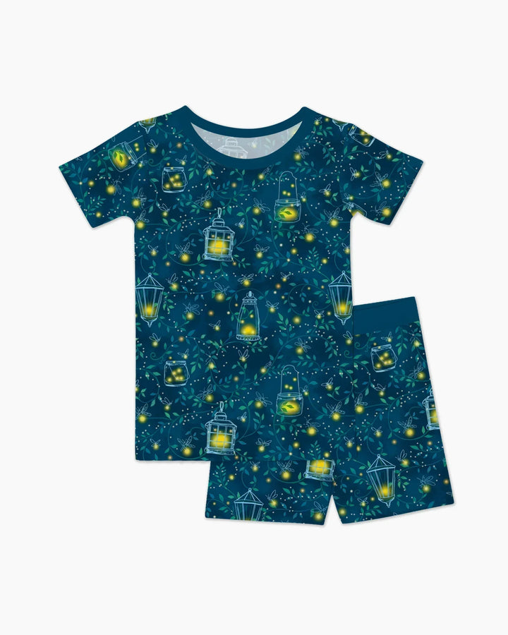 Firefly Evening Forest Bamboo Two Piece Short Sleeve Shorts Pajama Set