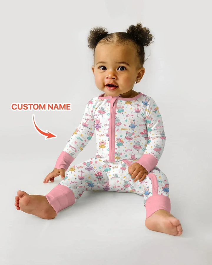 Fairy Friends Ballet Custom Name Bamboo Convertible Zippy