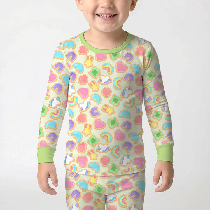 Lucky Marshmallow Cookies Bamboo Two Piece Long Sleeve Pajama Set