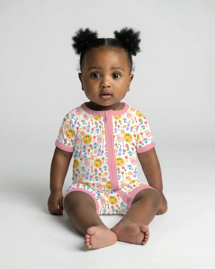 Pesach Sameach Matching Family Bamboo Shorty Zippy