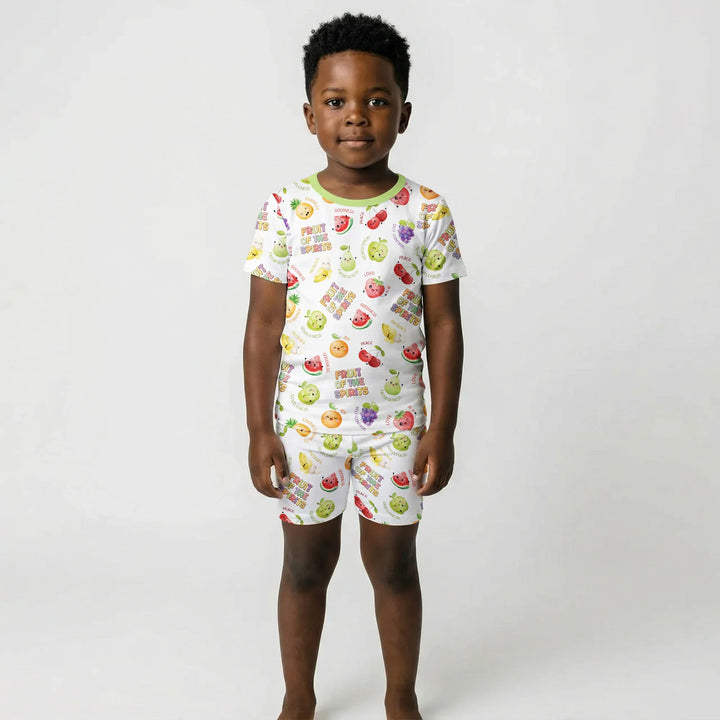 Fruit of the Spirit Bamboo Two Piece Short Sleeve Shorts Pajama Set