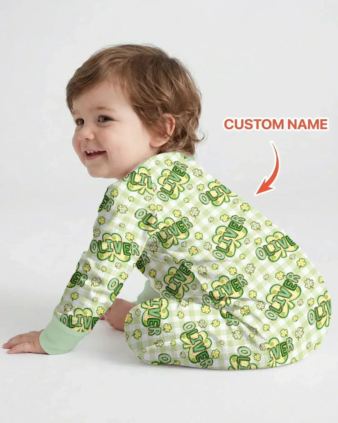 Lucky Shamrock Custom Name Bamboo Convertible Zippy