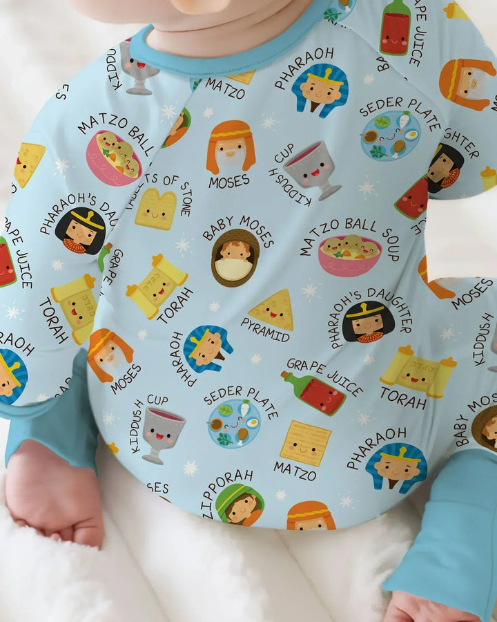 Cute Passover Characters Bamboo Convertible Zippy
