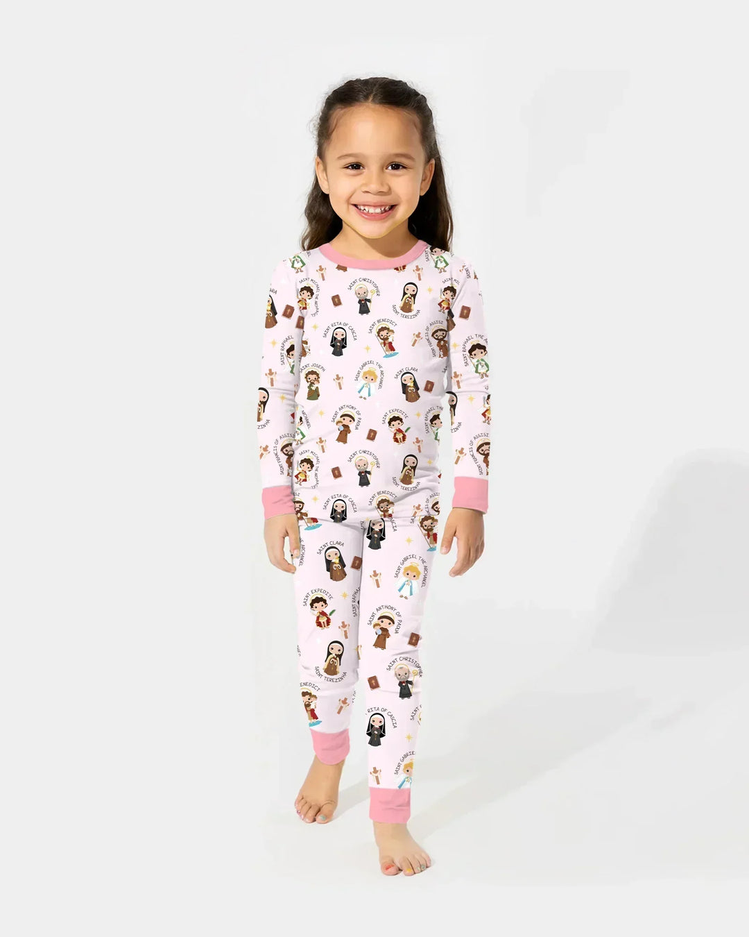 Saints in the Clouds Bamboo Two Piece Long Sleeve Pajama Set
