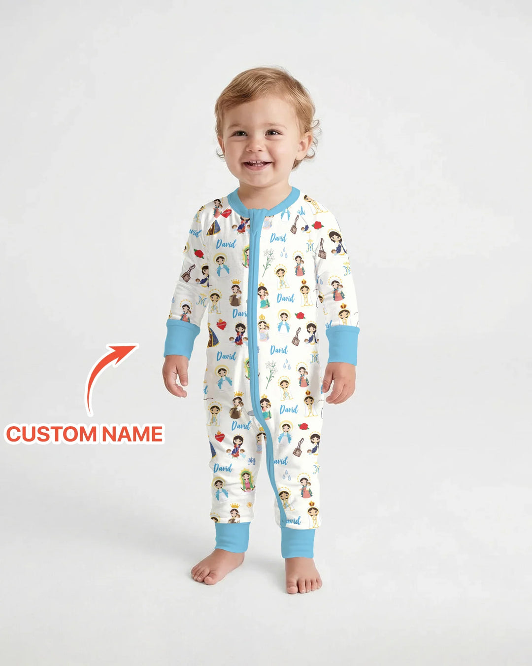 Custom Name Mother Mary Bamboo Convertible Zippy