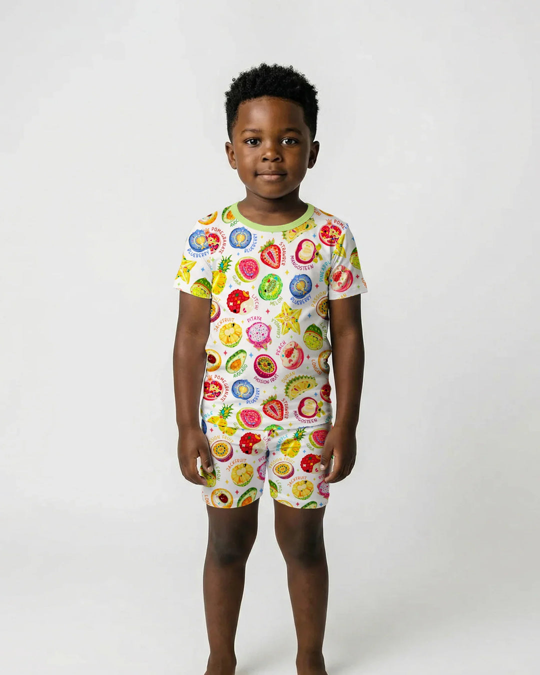 Juicy World Bamboo Two Piece Short Sleeve Shorts Pajama Set