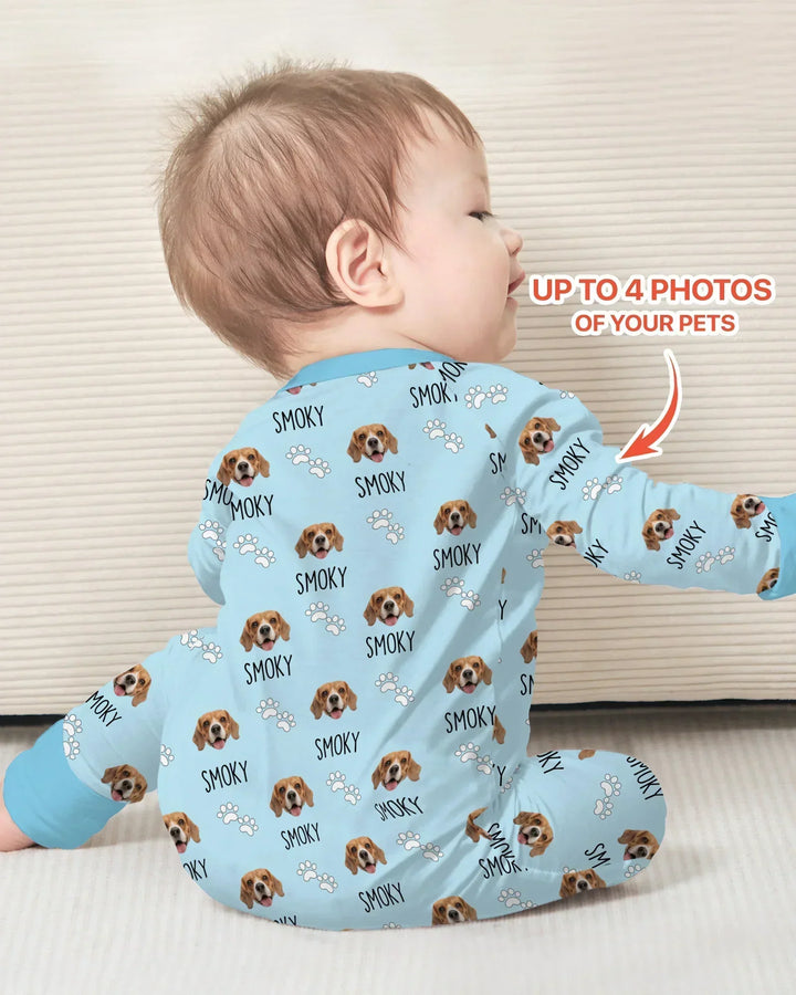 Custom Name and Pet Photos Bamboo Convertible Zippy