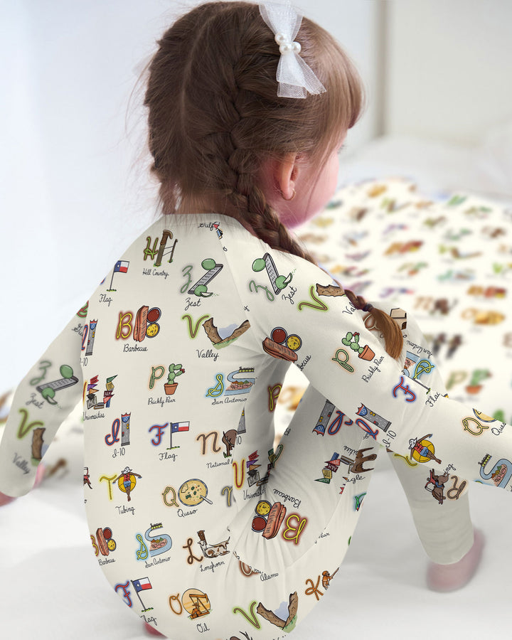 Texas Alphabet Bamboo Convertible Zippy