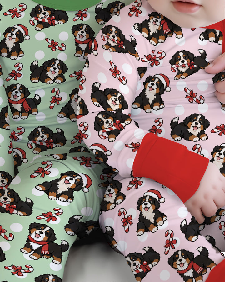 Holiday Bernese Mountain Christmas Dog Bamboo Convertible Zippy