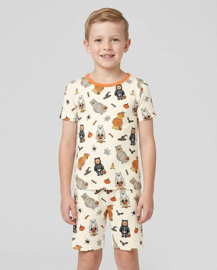 Template Bamboo Two Piece Short Sleeve Shorts Pyjamas Set