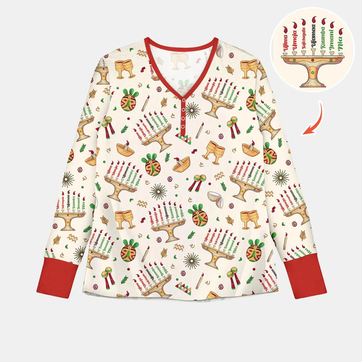Happy Kwanzaa Bamboo Women Pajama Set