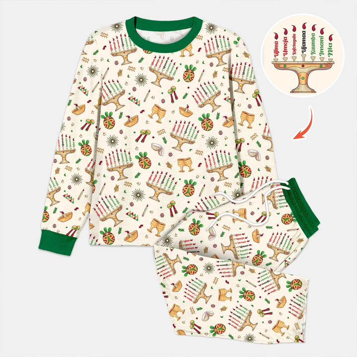 Happy Kwanzaa Bamboo Men's Pajama Set