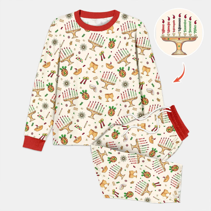 Happy Kwanzaa Bamboo Men's Pajama Set