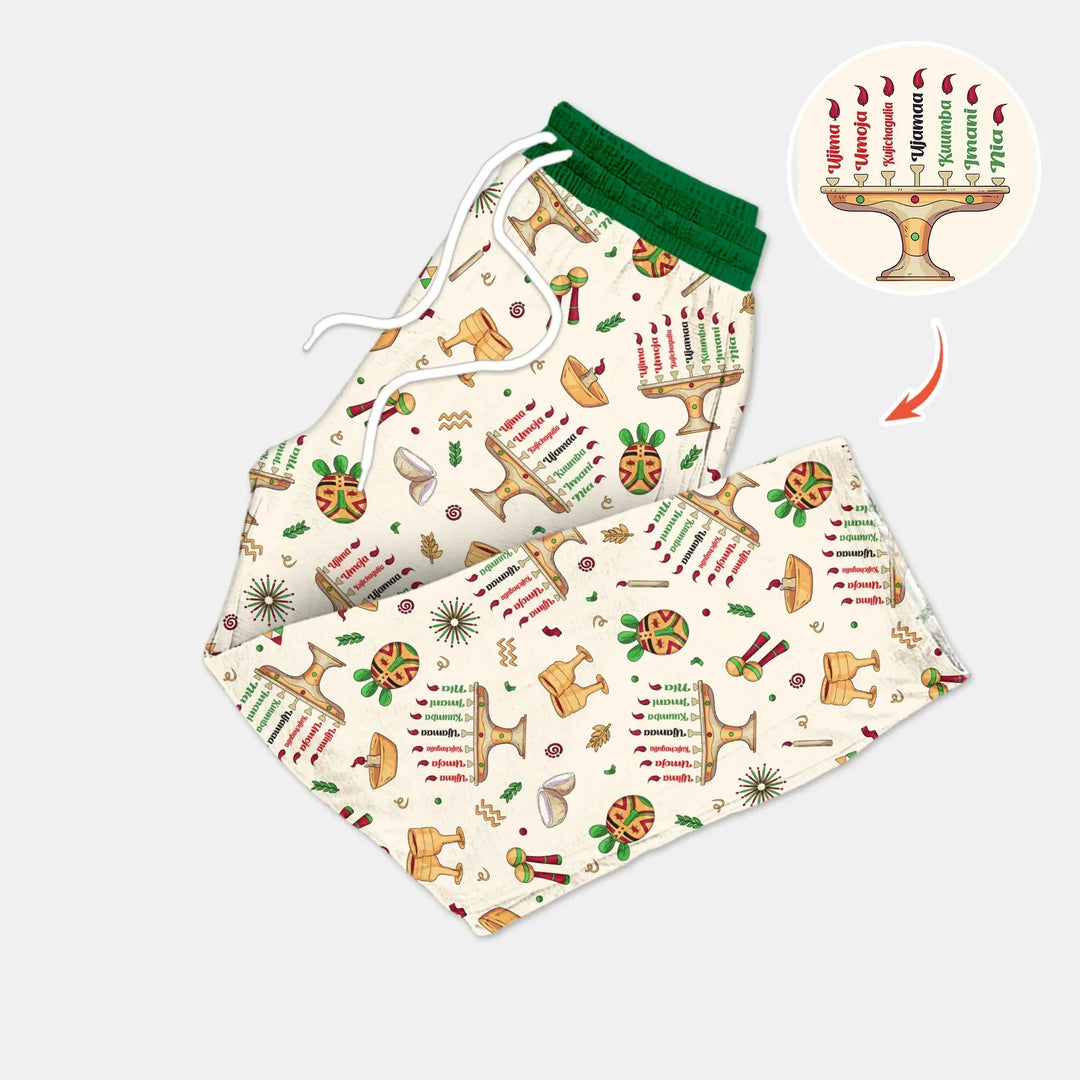 Happy Kwanzaa Bamboo Men's Pajama Set